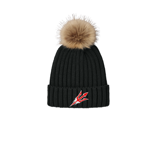 Faux Fur Pom Beanie