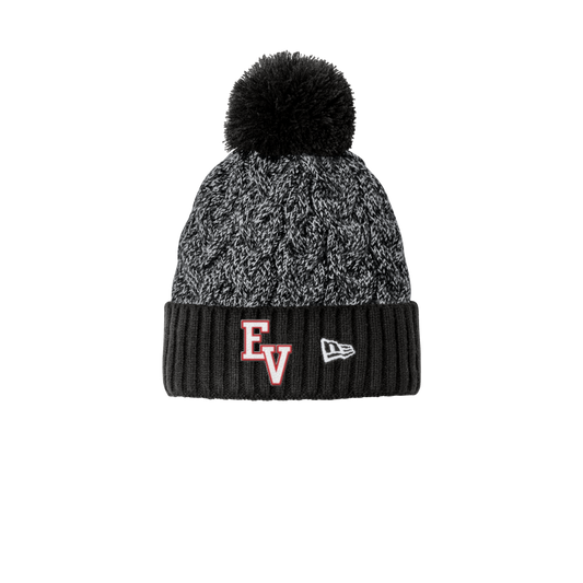 Marled Knit Pom Beanie